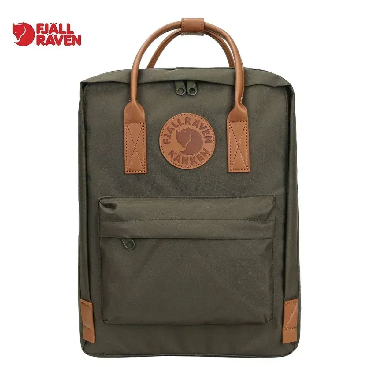 Fjallraven Arctic Fox Kanken No2 حقيبة ظهر سوداء حقيبة كمبيوتر G-1000 حقيبة سفر كاجوال للاستخدام الخارجي #6