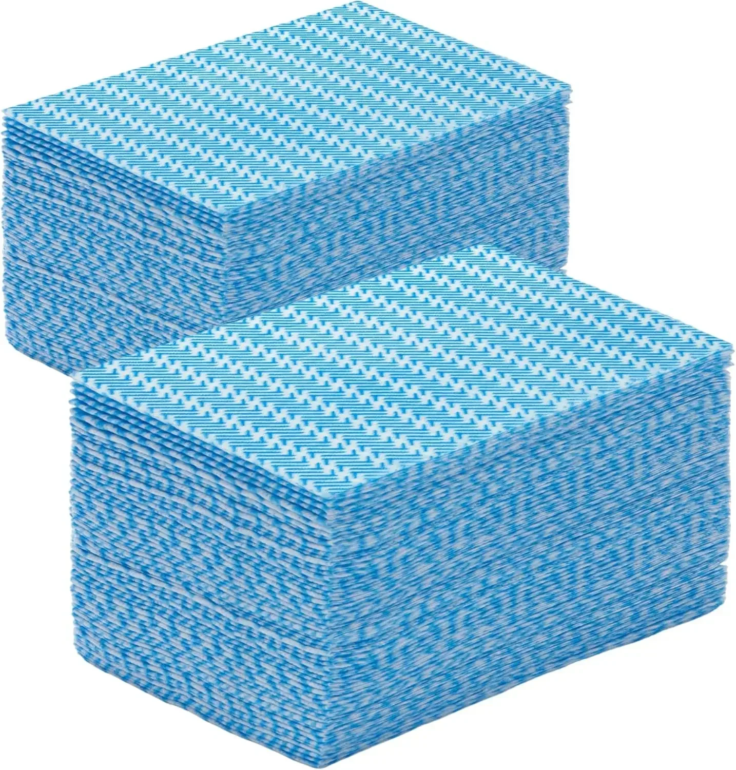 

Reusable Cleaning Cloth Wipes Reusable Cloth Dishtowels Dry Hand Towels Large Durable and Dry Fast 100 Count, Blue