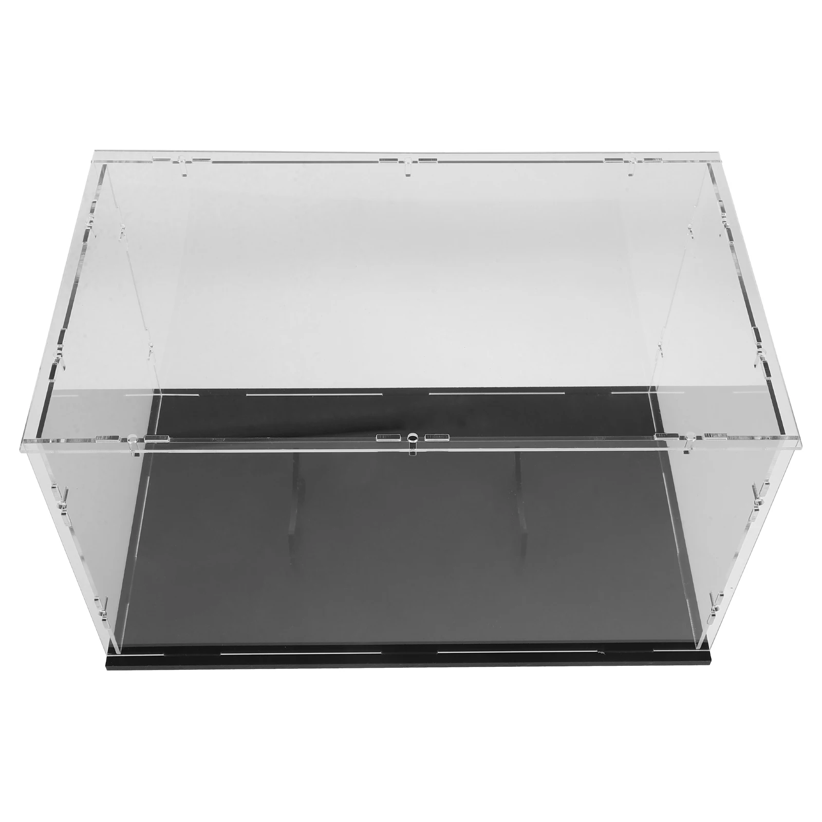 

Rugby Ball Storage Box Acrylic Clear Holder Space Saving Baseball Case Tabletop Showcase Container Collection Supply Household