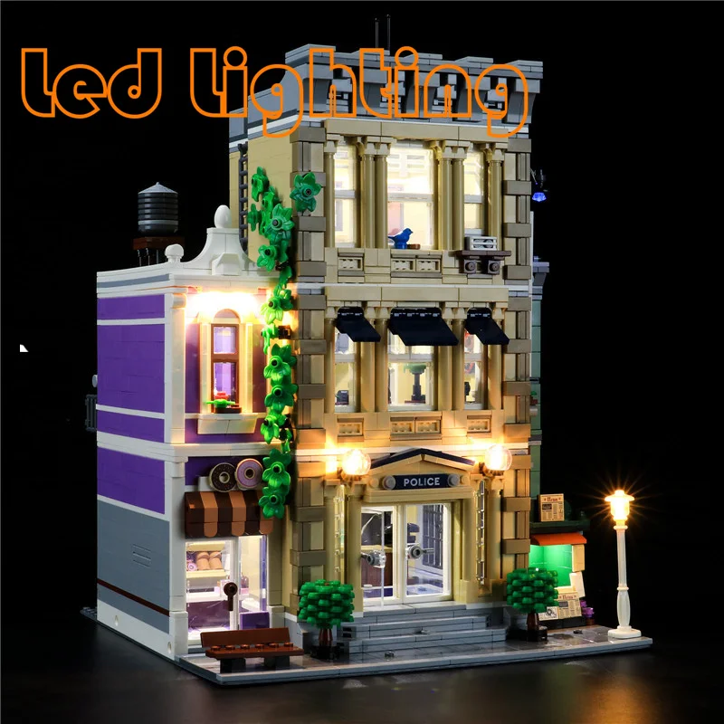 

Lighting Set For 10278 Police Station Modular Buildings Creator Expert Led Bricks (Only Led Light Kit)