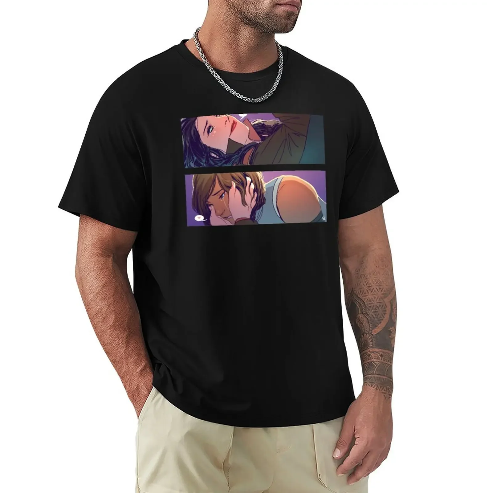 Intimacy T-Shirt anime cute tops plus sizes Men's t-shirts