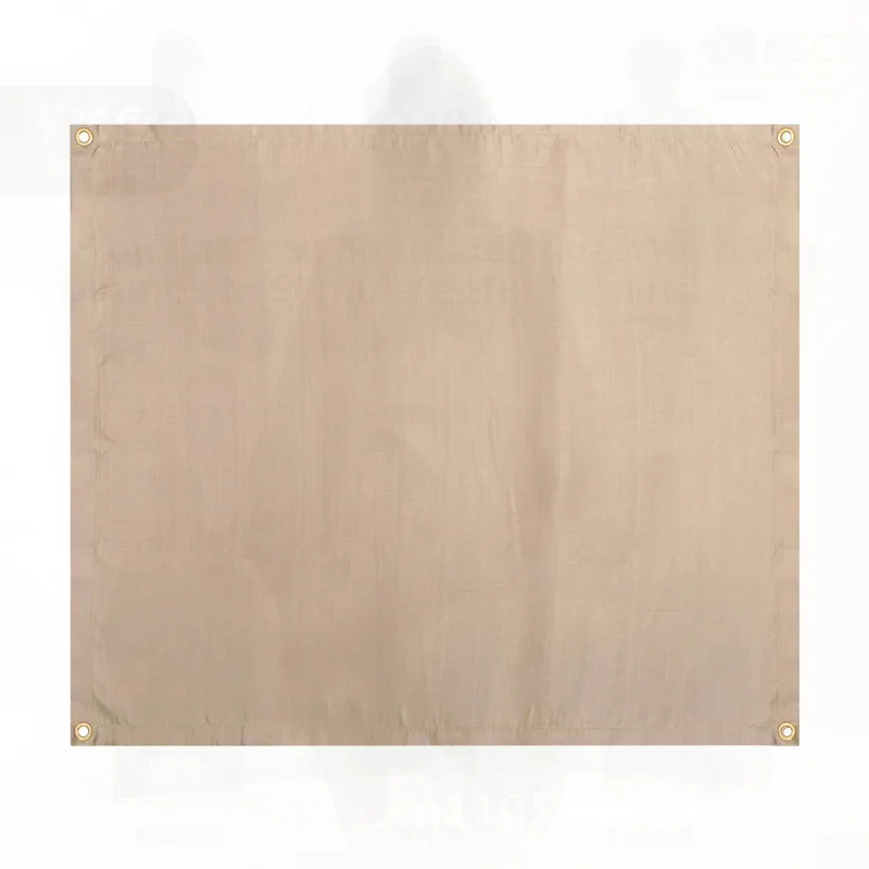 

High Temperature Flame Retardant Fiberglass Fire Blanket Outdoor Camping Picnic Mat Khaki BBQ Barrier Mat Heat Insulation
