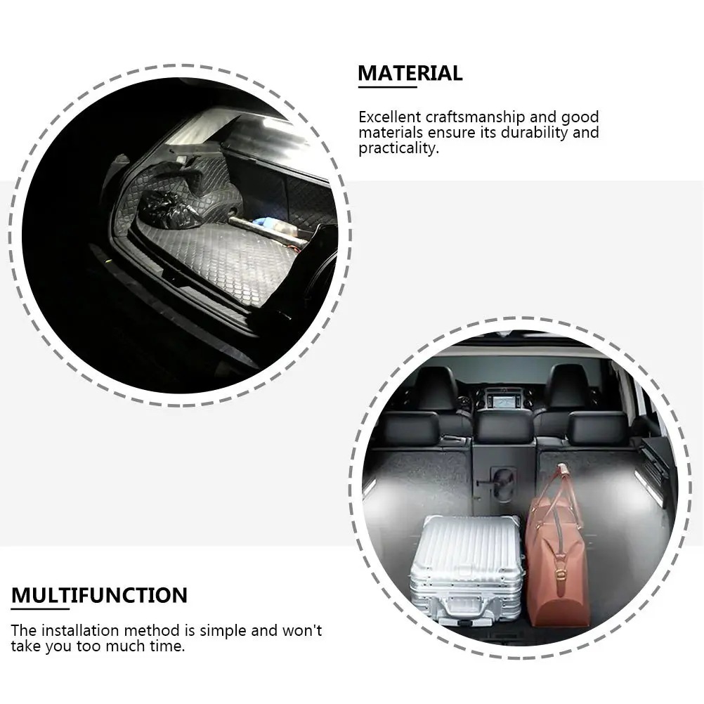 

2Pcs LED Reading Light Bar Long Lasting Energy Saving 72 Leds for Vehicle Car Van Truck Rv Interior Reading Light Bar