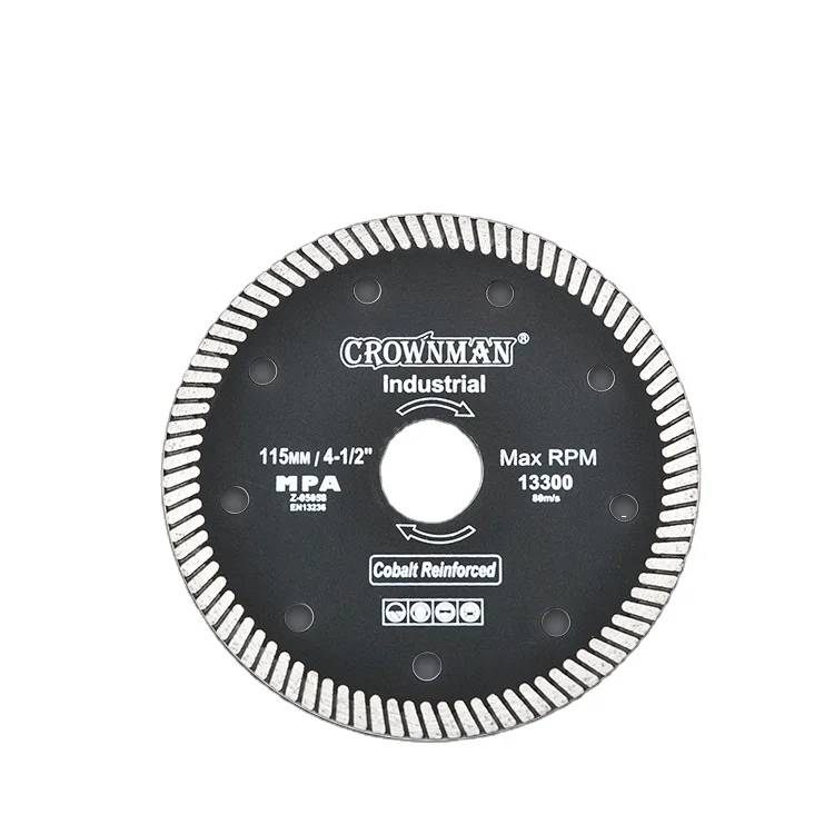 CROWNMAN Tile Cutting Sintered Mesh Turbo Ceramic Granite Marble Granite Disc Diamond Saw Blade