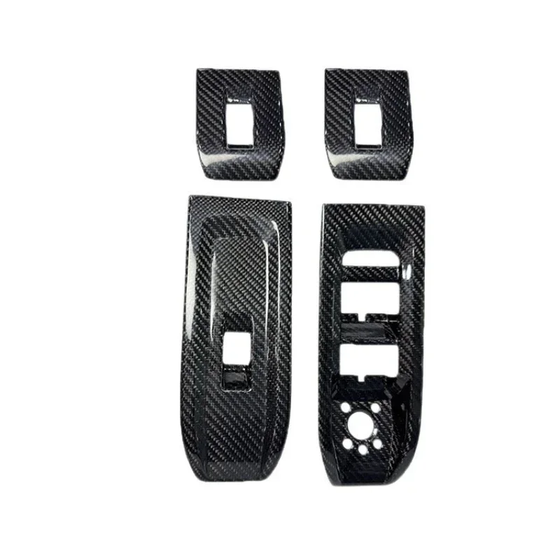 For Lamborghini Urus 2018-2021 Real Dry Carbon Fiber Glass Lift Switch Frame Interior Decoration Modification Accessories