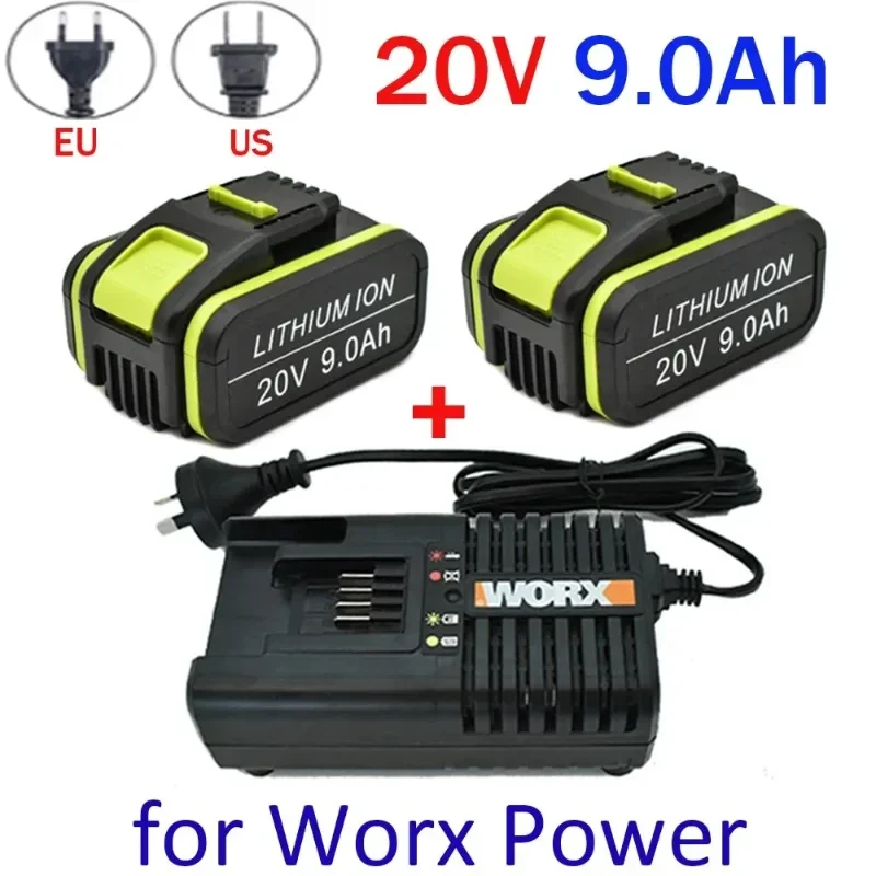 Imagem -02 - Ersatz Worx20v Max Li-ion Bateria Wa3551 wa 355111 Wa3553 Wa3641 Wx373 Wx390 20v 100 Novo