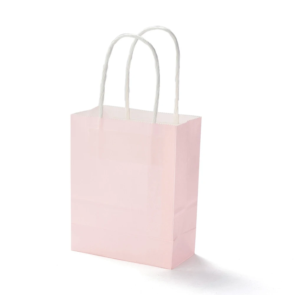 

30pcs Rectangle Paper Bags with Handles Shopping Bags for Birthday Party Favor Pouches Candy Present Jewelry Packaging