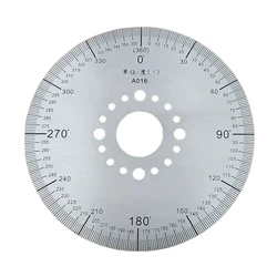 Outer Diameter 100mm Dial Scale Identification Dial Degree Graduated Circle Disk Protractor For Machine Tool Measurement Tools