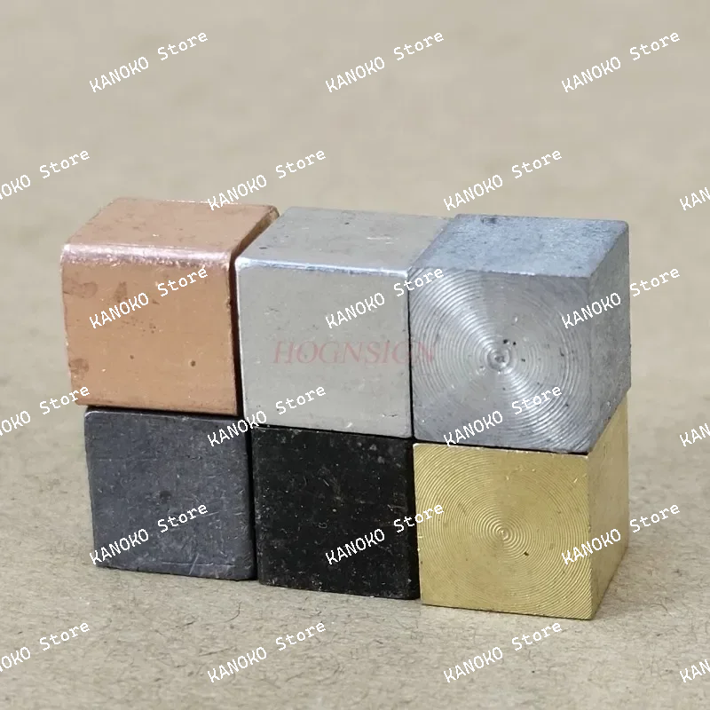 مكعب مكعب مجموعة الألومنيوم النحاس نفس الحجم جودة مختلفة تجربة الفيزياء جهاز التدريس #6