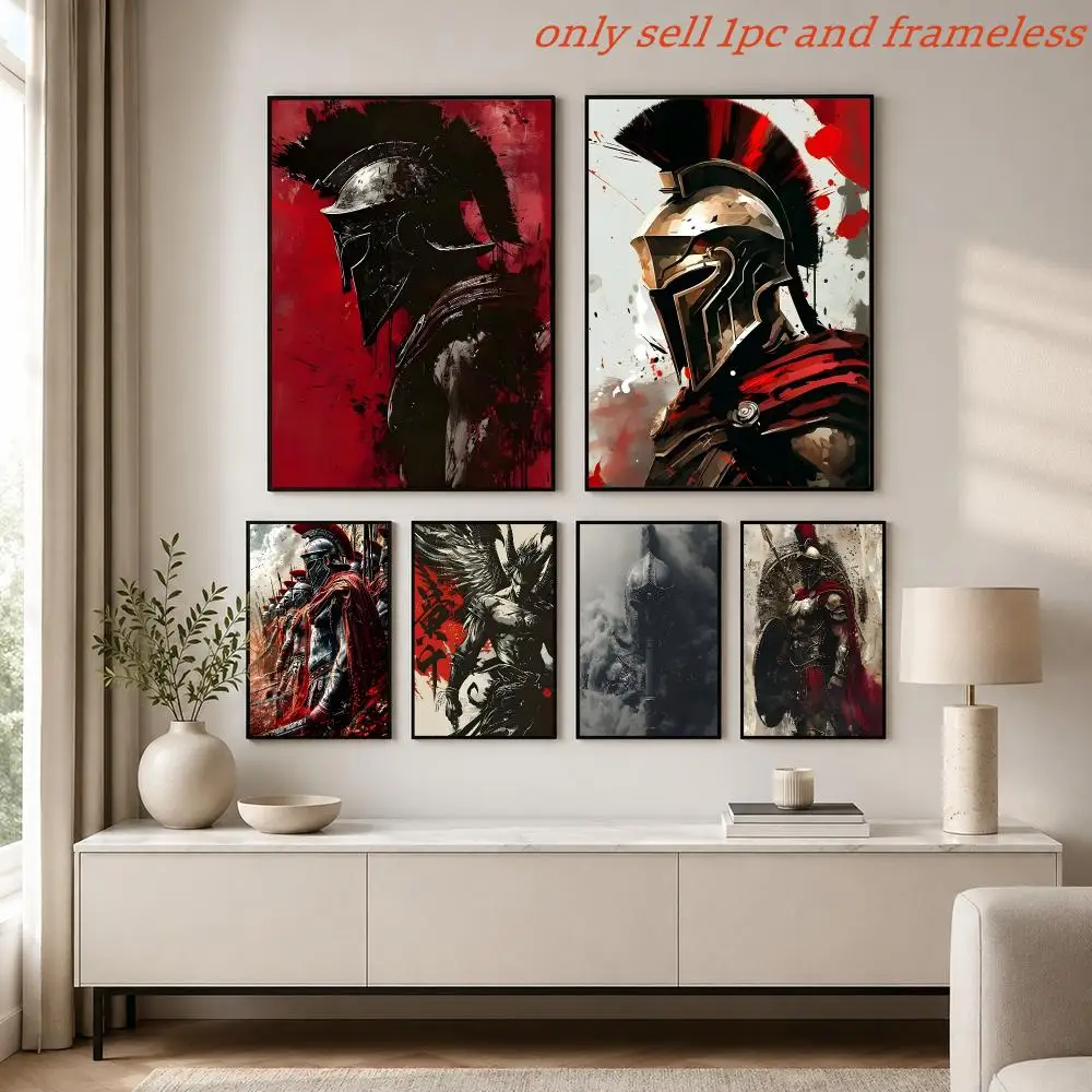 Homeric Spartan Heroes Poster Prints Cover Painting Wall Art Picture Living Room Home Decor