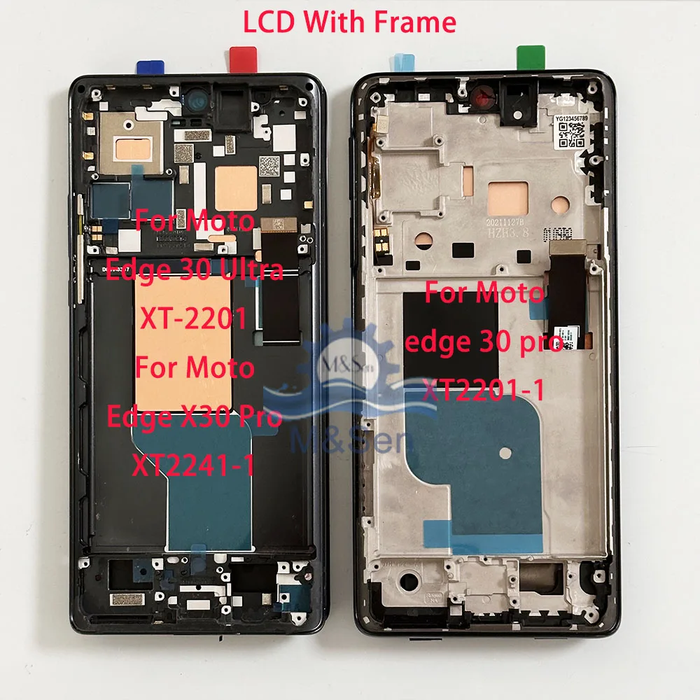 Oryginalny wyświetlacz LCD Oled do Motorola Edge 30 Fusion/ 30 Pro z ekranem dotykowym do Edge 30 Ultra Edge 30 NEO/30 Lite X30 Pro Frame — zdjęcie produktu 6
