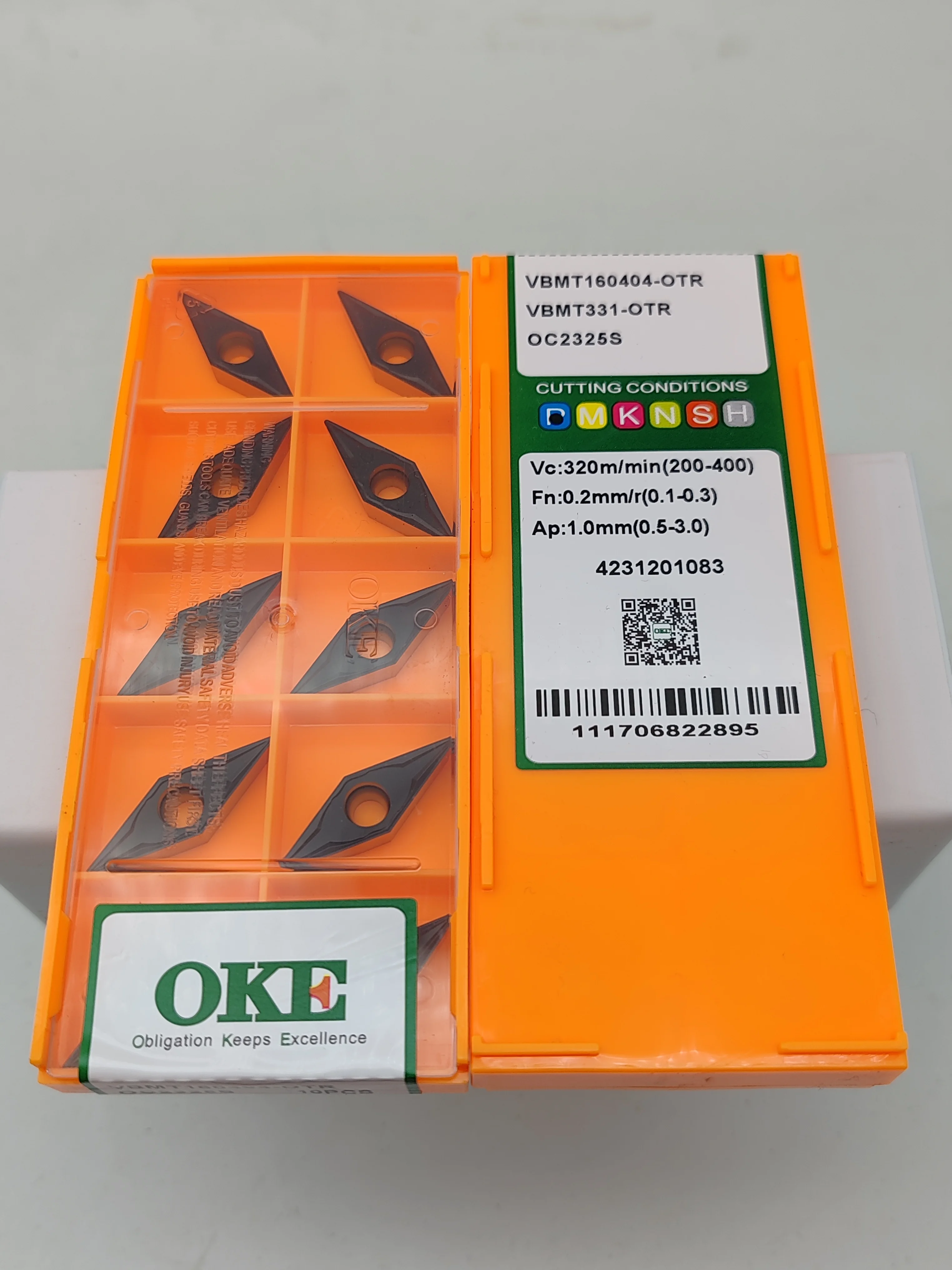 

HUAZHICHUN 10шт твердосплавные вставки VBMT160404-OTR, VBMT331-OTR OC2325S