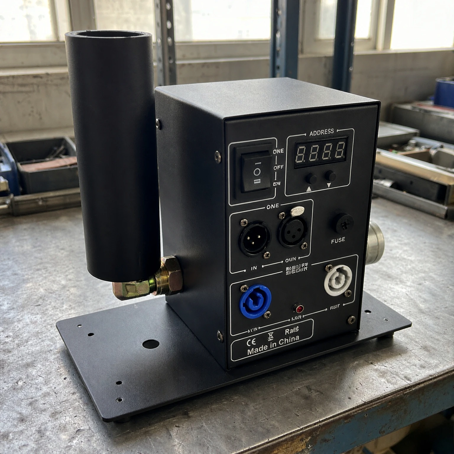 CO2 Jet Machine DMX512 Single Tube Display Electric Remote Control Explosion-Proof High Pressure Hose for Stage Effect