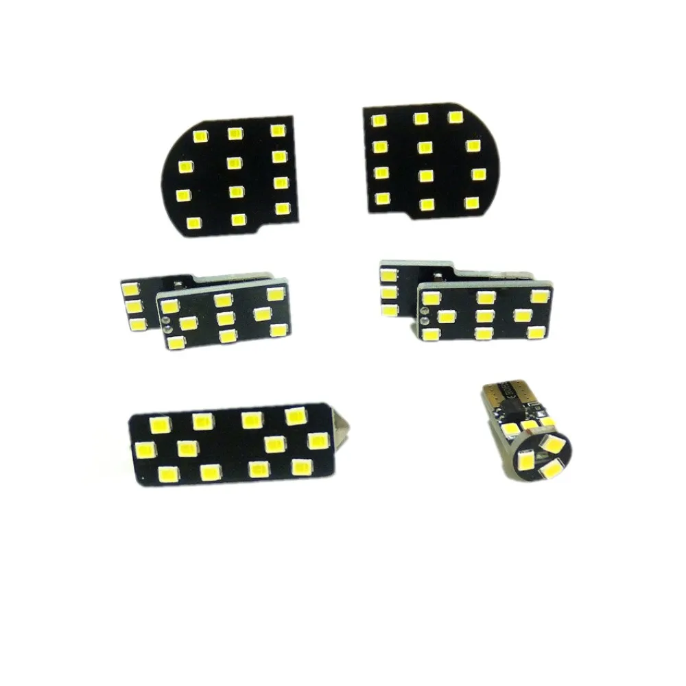 

Светодиодные лампы для чтения July King, 6 шт., совместимые с Buick Encore, Opel Mokka, 6000K, белые, для салона автомобиля, потолочные, для освещения салона, 6000K