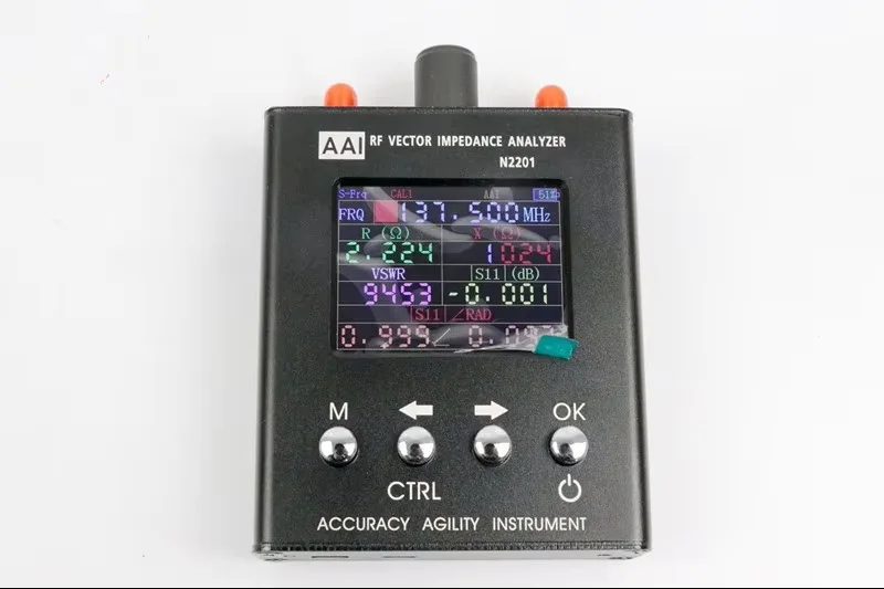 N2201SS UV RF Vector Impedance ANT SWR Antenna Analyzer Meter Tester 35MHz - 2700MHZ  with Power Measuring Function