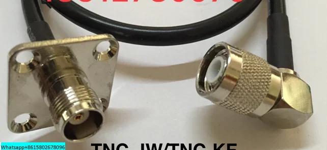 TNC-JW/TNC-KF signal line TNC male elbow to TNC female flange RF connection line 50-3