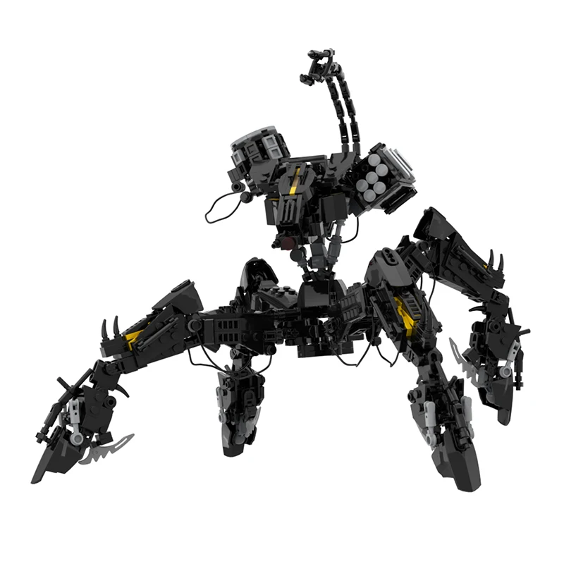 942 Stuks Horizon Zero Dawned Classic Game Black Monster Bouwstenen Assemblage Monster Model Corruptor Baksteen Speelgoed Vakantiegeschenk