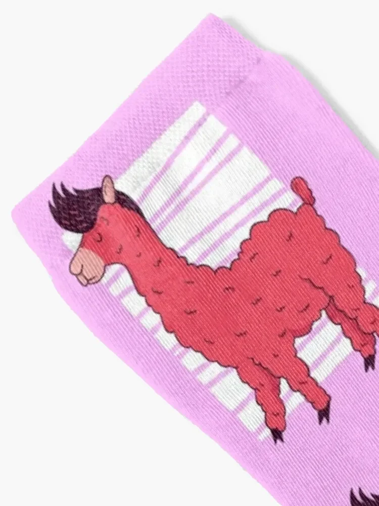 Pink llama, pink alpaca Socks gift short Children's Socks Ladies Men's