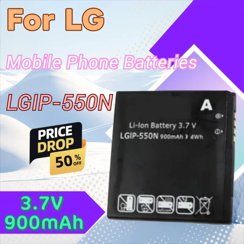 

LGIP-550N Аккумулятор 3,7 В 900 мАч для LG KV700 S310 GD510 GD880 Высококачественная батарея