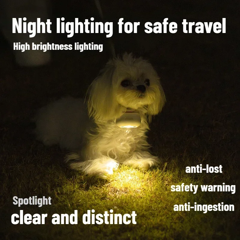 Dog luminous collar dog collar anti-lost neck ring pet outdoor night lighting led projection light walking dog light