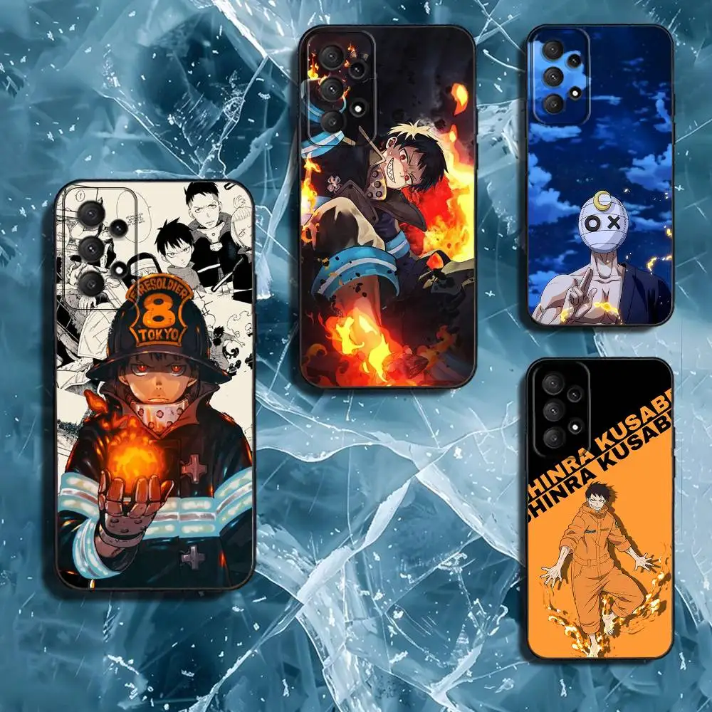 

B-Benimaru F-Fire Force Phone Case For Samsung Galaxy A13,A21s,A22,A31,A32,A52,A53,A71,A80,Soft Black Shell