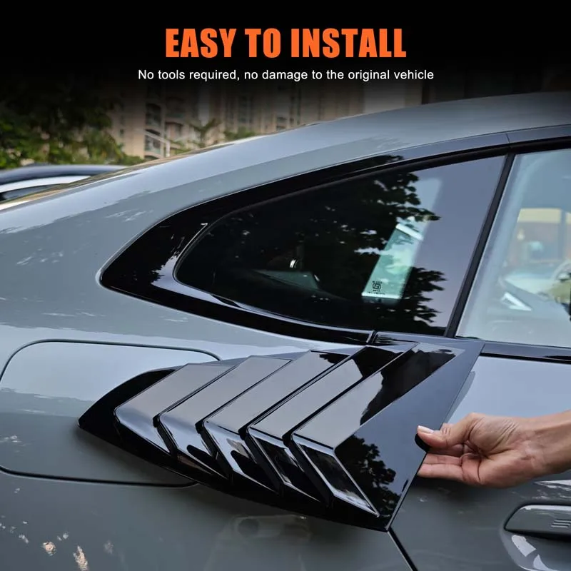 

For BMW G24 G26 430i 430d M440i M440d i4 Gran Coupe 2021-2025 Rear Window Triangle Panel Shutter Louver Cover Car Accessory