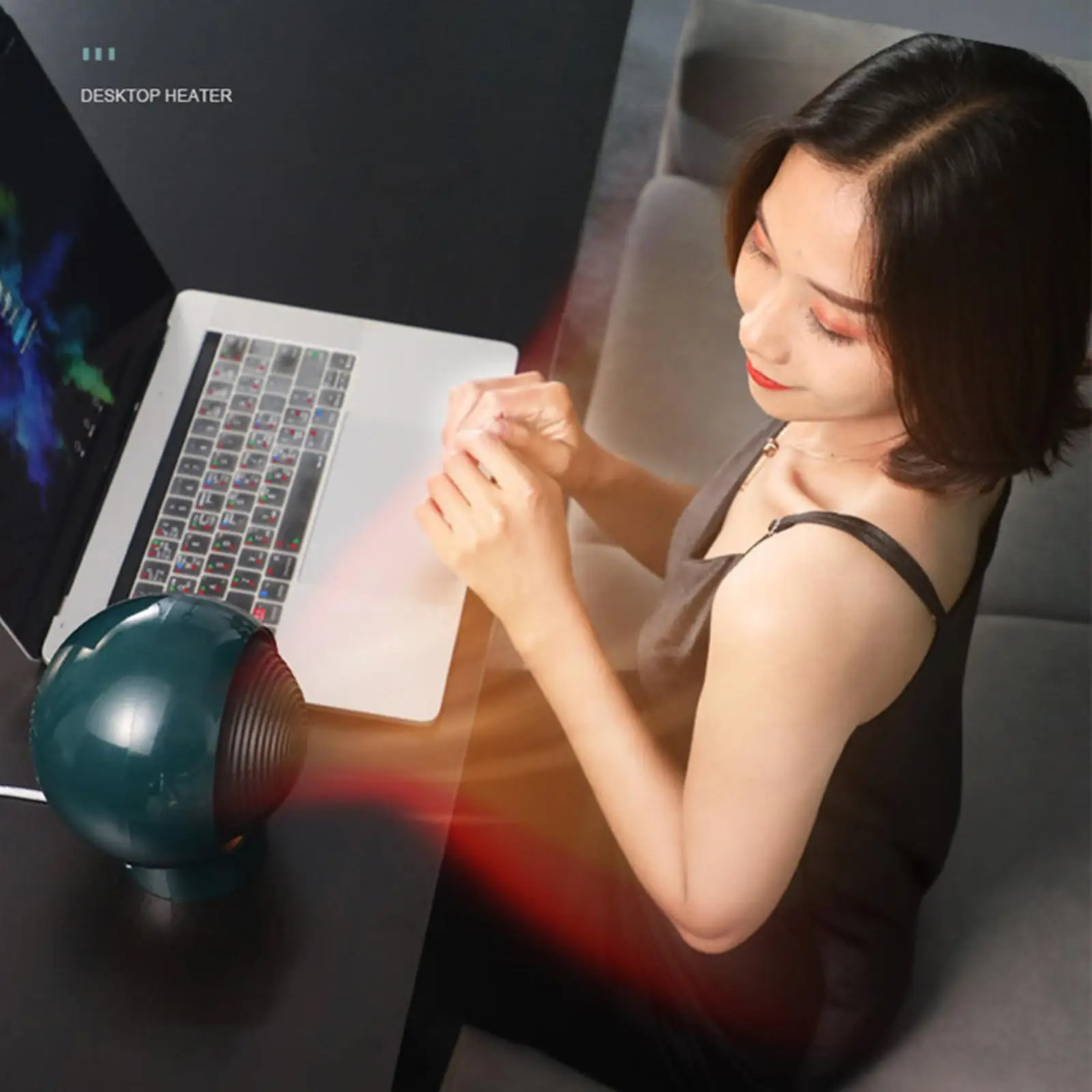 Portable Space Heater Electric Room Heater with , Fast Heating for Indoor Bedroom Office Desk Home Winter Heating Machine