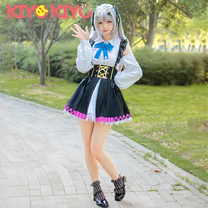 KIYO-KIYO Hololive vtuber Nakiri Ayame Cosplay Costume Daily dress girl uniform dress female