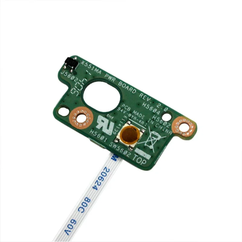 Плата кнопки питания для Asus X551 X551C X551CA X551M X551MA X551MAV F551 F551M F551MA 35XJCP80000 60NB0340/D550 D550C D550CA(G)