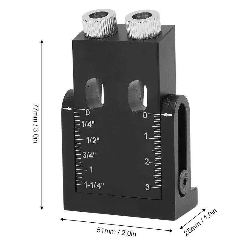 15 Degree Pocket Hole Jig Kit Dowel Drill Guide Joiner Woodworking Tools 8Pcs Woodworking Punch Locator Dowel Screw Drill Jig