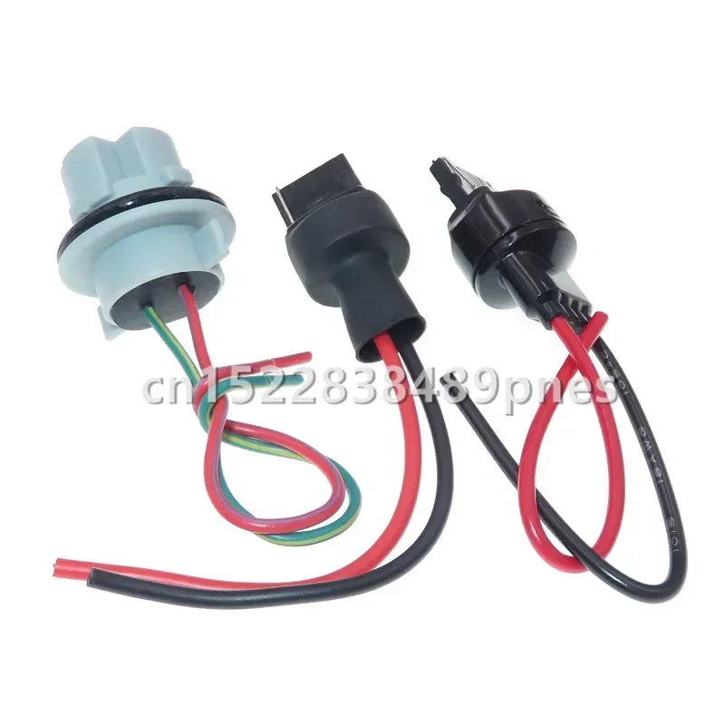 2 Pole T20 W21W 7440LED Bulb Holder LED Plug LED Parking Side Light Lamp Wiring Harness Connector