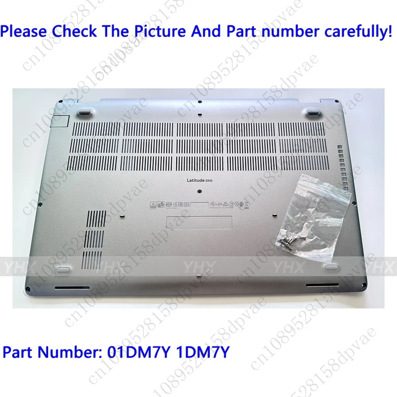 

GYX 01DM7Y, новинка серебристого цвета для DELL Latitude 5510 E5510, винт нижней нижней базовой крышки корпуса.
