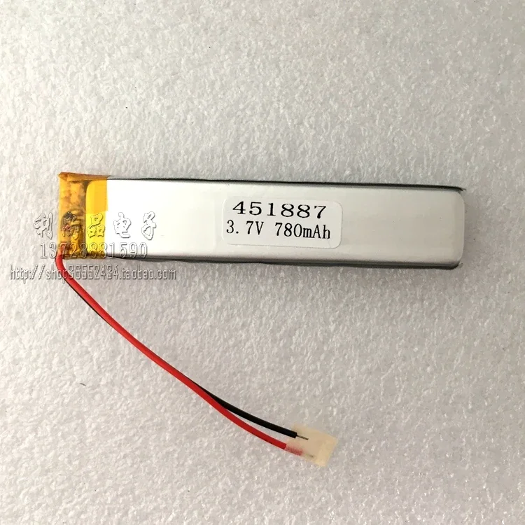 装飾用リチウム電池,3.7V,780mAh,小さなストリップライト,キーボード,スピーカー,451887