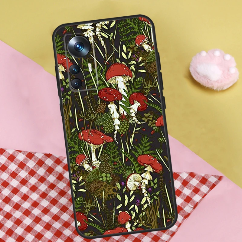 Trippy Mushroom Case For Xiaomi 13T Pro 11T 12T 12 13 Lite 12X POCO X5 X3 Pro F4 X4 GT M5 M5s F3 F5 Cover