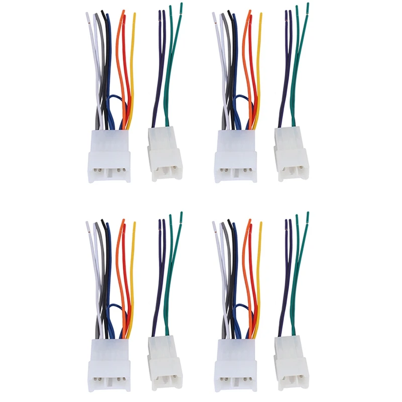 8X Ta02b Wire Harness To Connect Stereo Receiver For Select 1984-Up Toyota Vehicles