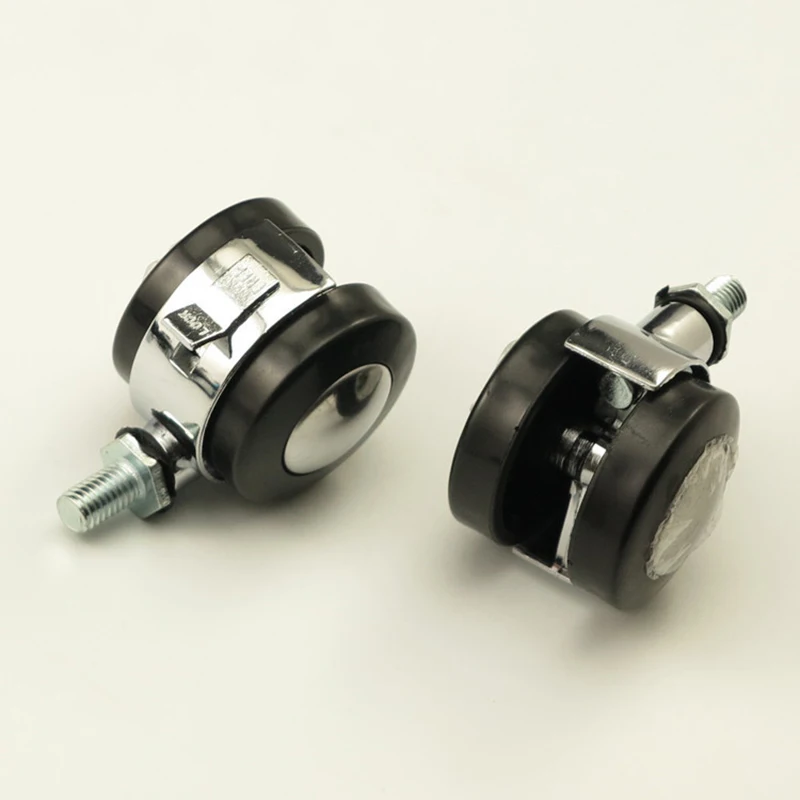 4pcs Office Chair Caster Wheels Alloy Universal Wheels Silent Swivel Casters Rolling Rollers Brake Caster Furniture Hardware