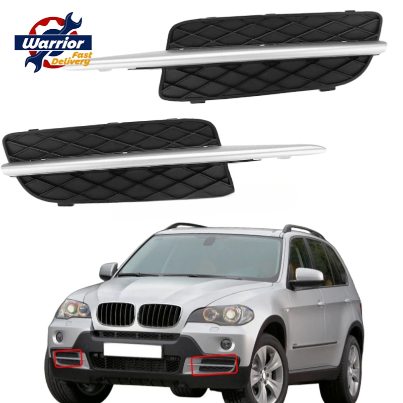 

Front Bumper Grille Cover Lower Right Grill for BMW X5 E70 X6 E71 2007-2010 Fog Light Frame Lower Grille 51117159593 51117159594