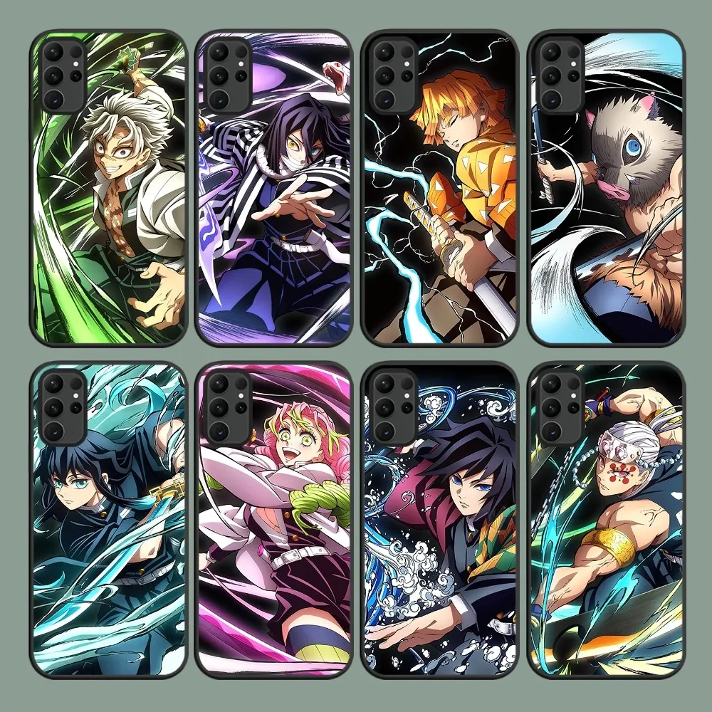 bilibili Anime Demon Slayer Sanemi Phone Case For Samsung Galaxy S24 S22 S23 S30 Note 20 10 Plus Lite FE ULTRA Shell