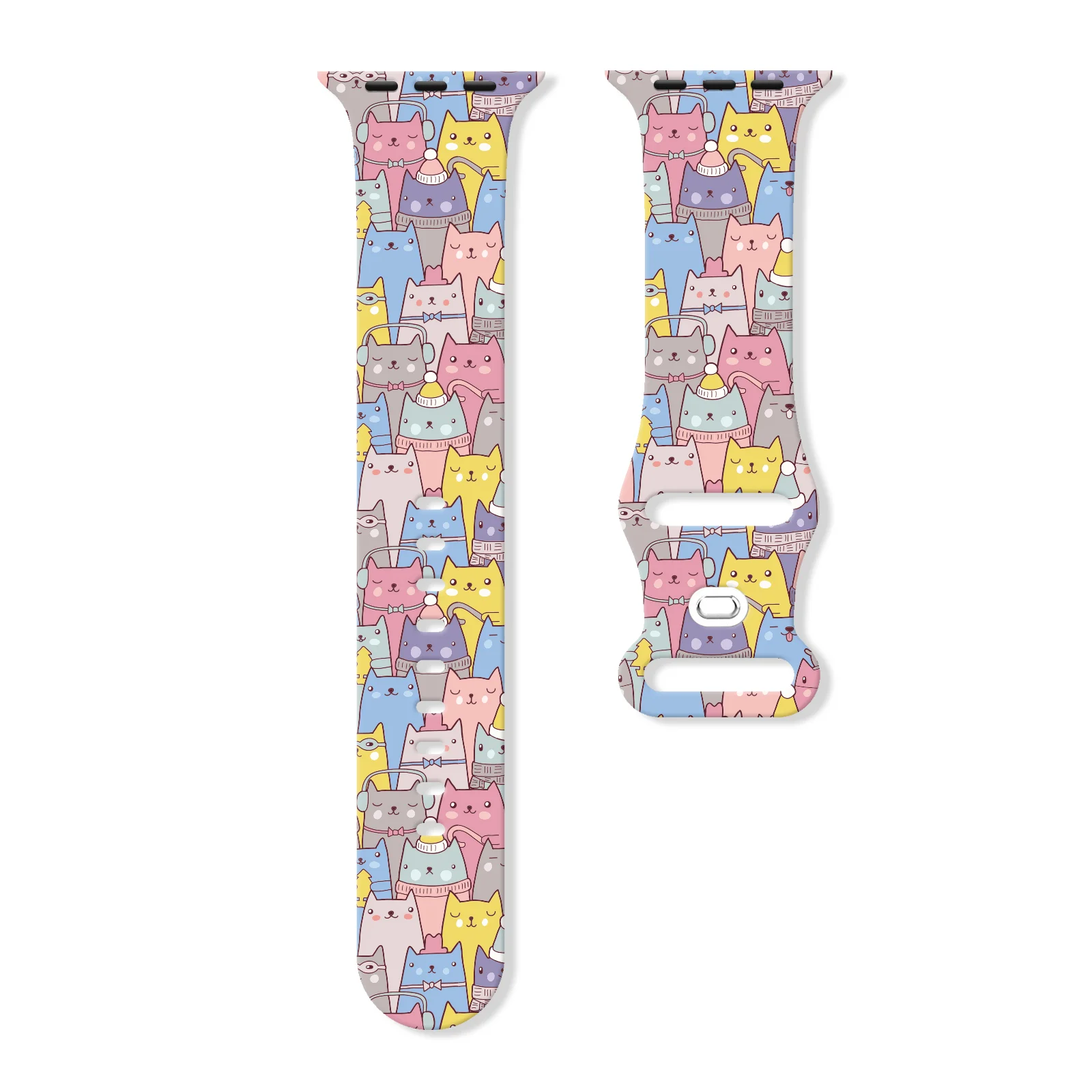 

Animal Series Printed Strap for Apple Watch 10 9 8 7 Silicone Band Replaceable Bracelet for iWatch 46mm 44mm 42mm 41mm Watchband