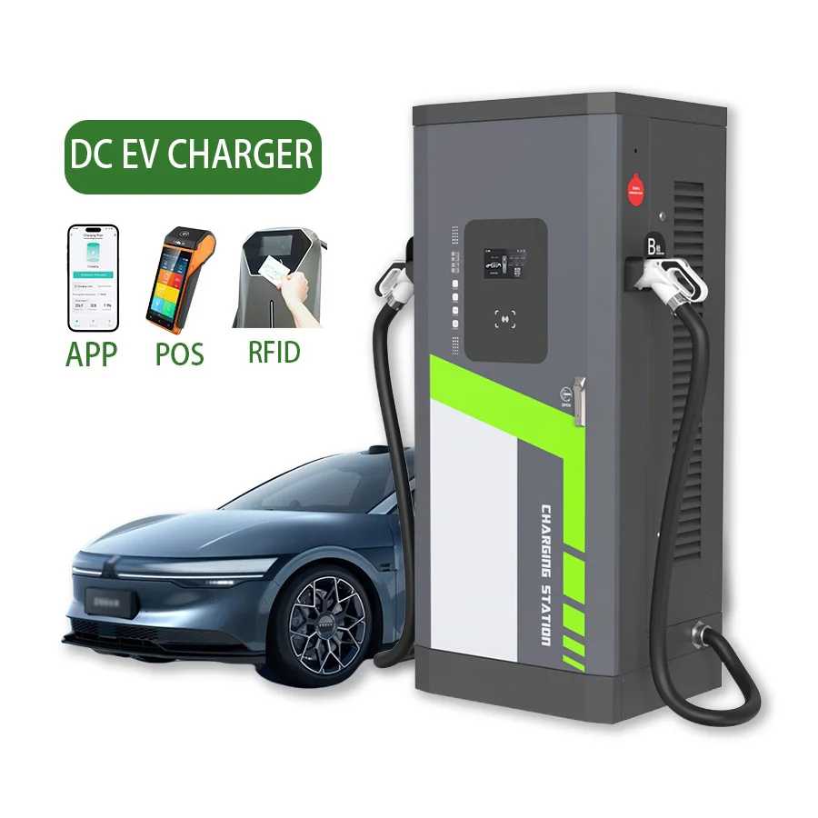 60kW 100kW 120kW DC EV Charger Station CCS1 CCS2 GBT OCPP Remote Monitoring Floor Mounted for Campus