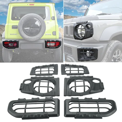Luz antiniebla delantera de coche, protección de faro trasero, cubierta de lámpara de luz trasera para Suzuki Jimny JB74 2019-2025, accesorios exteriores ABS