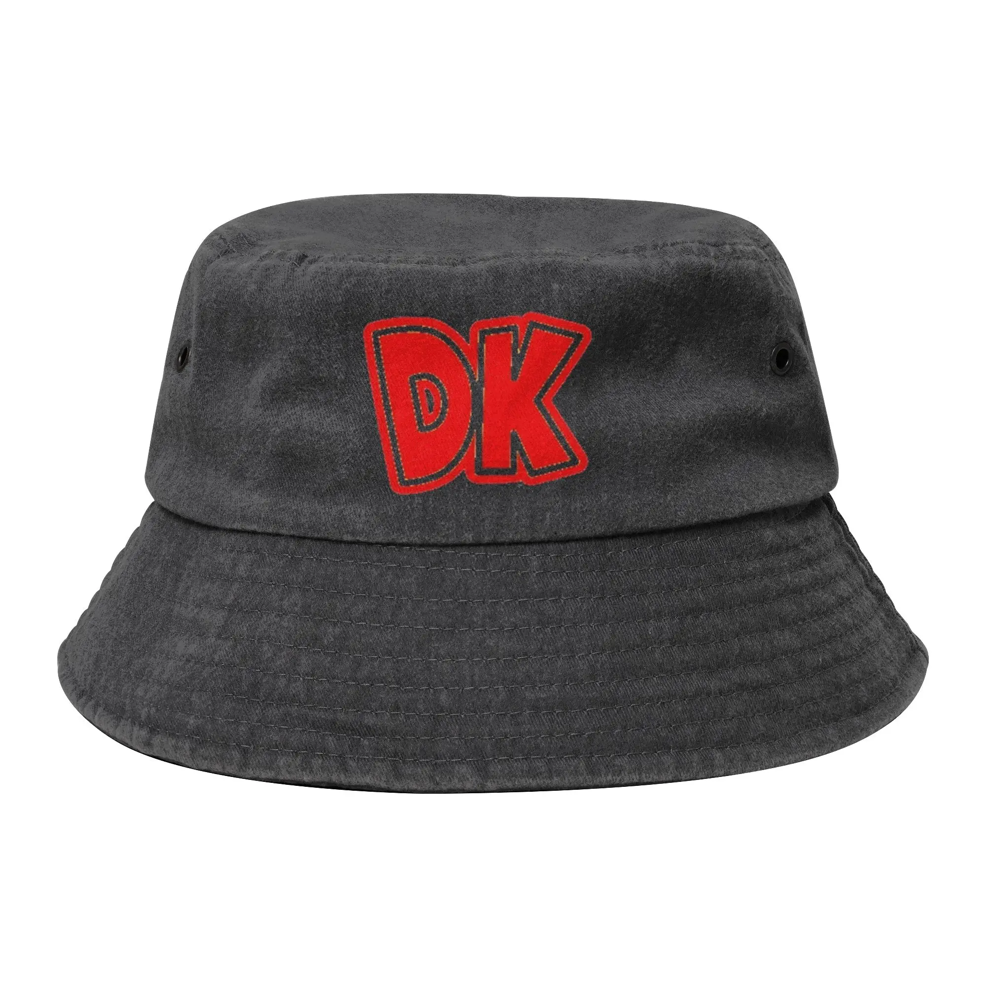 DK monkey Donkey Kong Bucket Hats for Women Men Summer  Distressed Denim Sun Hats UV Protection for Outdoor Fishing Caps