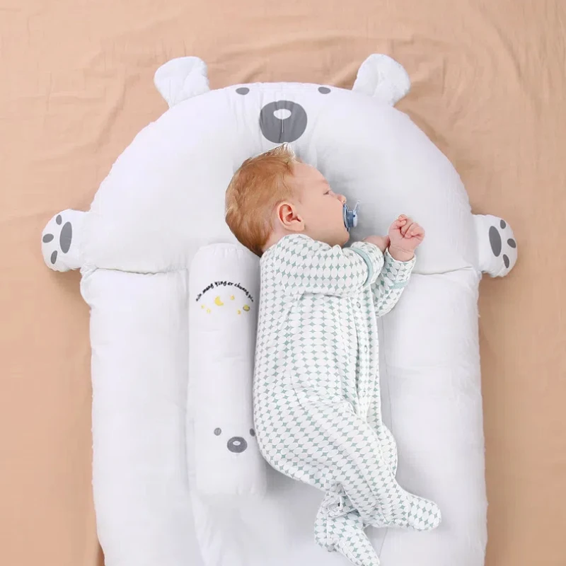 

Newborn Baby Nest Baby Anti-startle Jumping to the Ground Ramp Cushion Bed Bed in Bed Bionic Comfort Sleeping Artifact