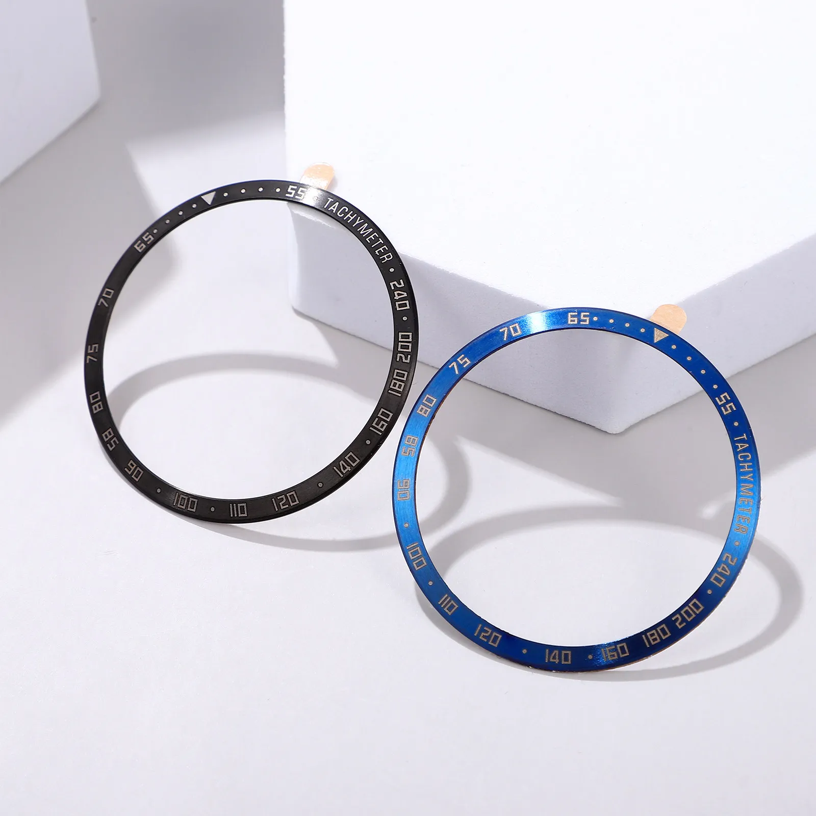 

2pcs Stainless Steel Watch Bezel Rings Anti-Scratch Replacement For Wrist Smartwatch Stylish Frame Cover Accessory