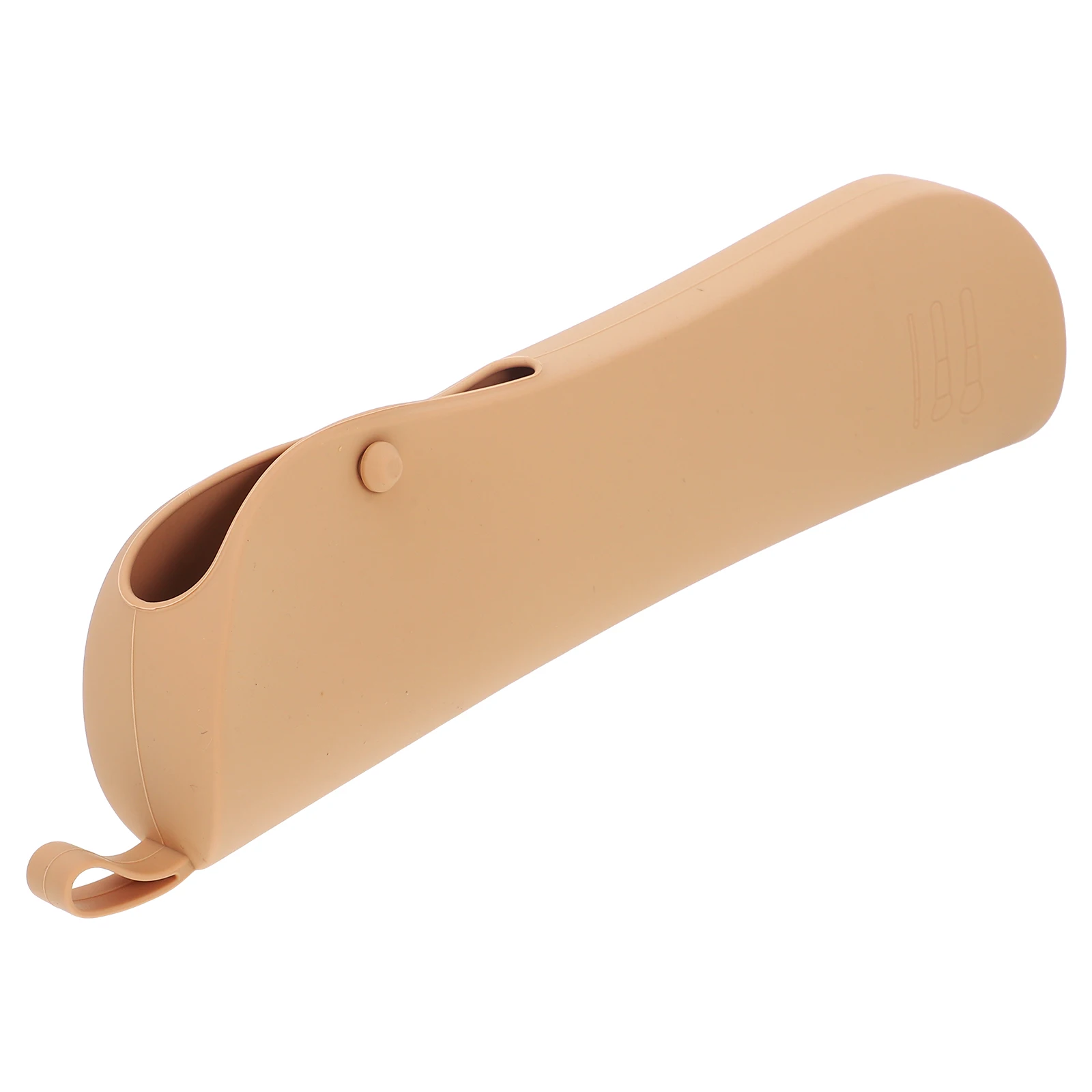 

Makeup Eyebrow Pencil Case Travel Bag Brush Pouch Holders for Brushes Silica Gel Cosmetics