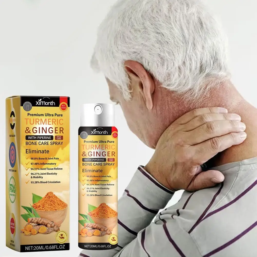 Turmeric Joint Care Spray Support Joint Elasticity, Mobility, And Overall Bone Health Quick Absorption Long-Lasting Comfort
