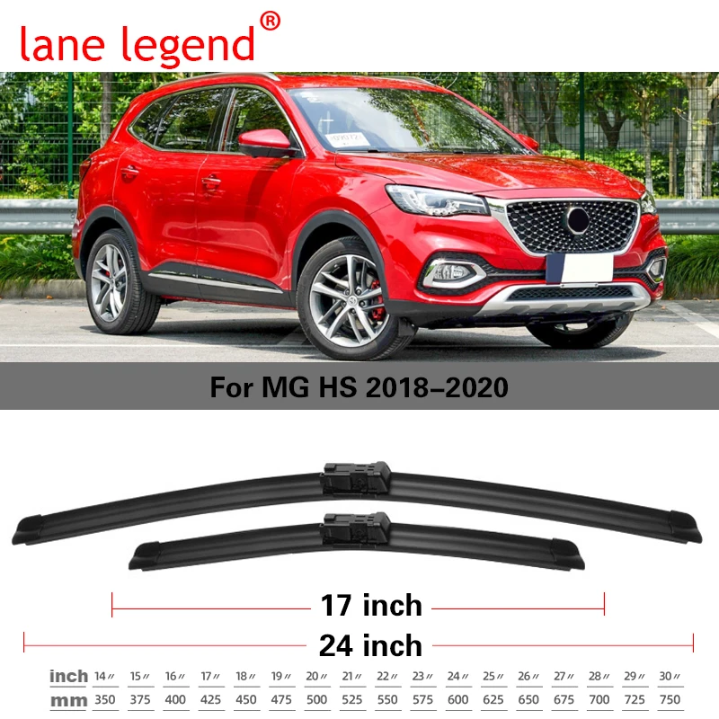 Car Front Rear Wiper Blades for MG HS MGHS 2018-2020 Cleaning Screen Windshield Windscreen Wipers Car Accessories Washer Brushes