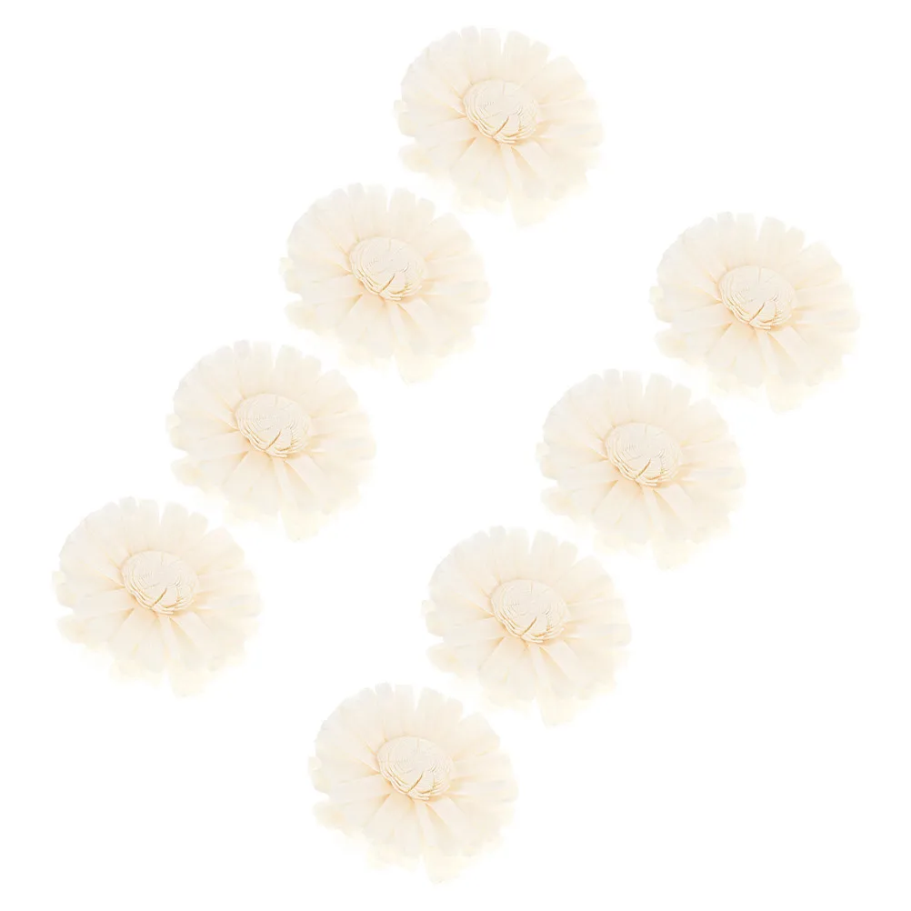 8Pcs Lifelike Artificial Chrysanthemum Flower Diffusers Flameless Aromatherapy Refill Sticks for Home Decor Office Car Natural