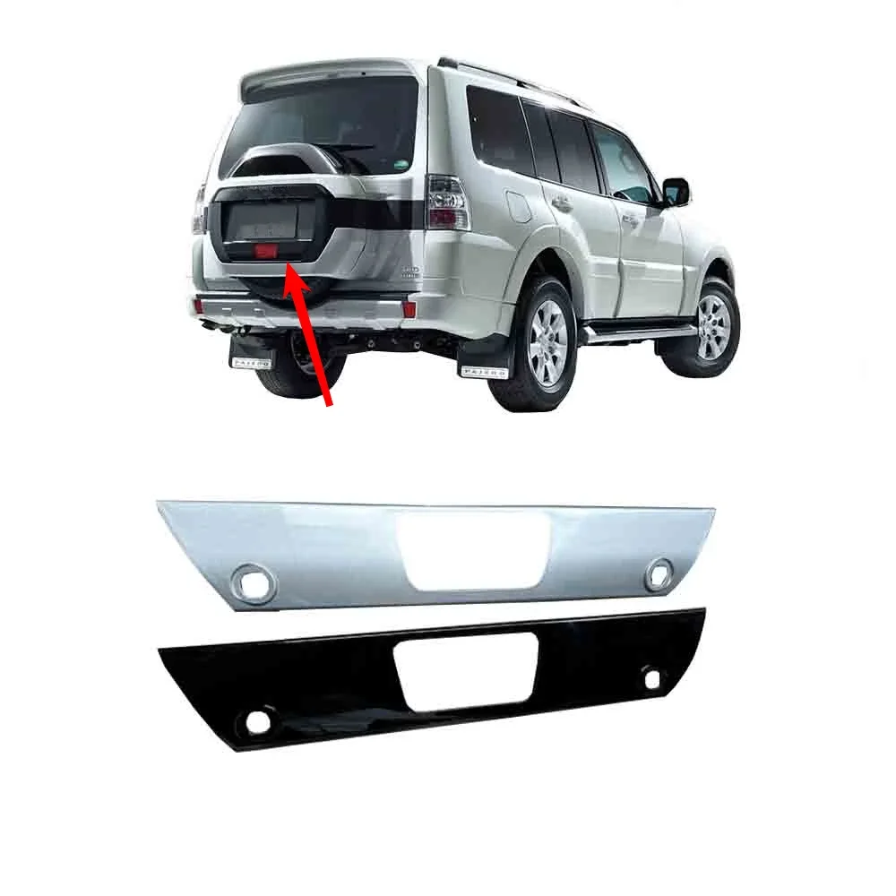 1 Piece Silver or Black Spare Tire Lamp Cover for Pajero V90 6430A133YB Down Rear Fog Lamp for Montero V80 Tire Lamp Frame