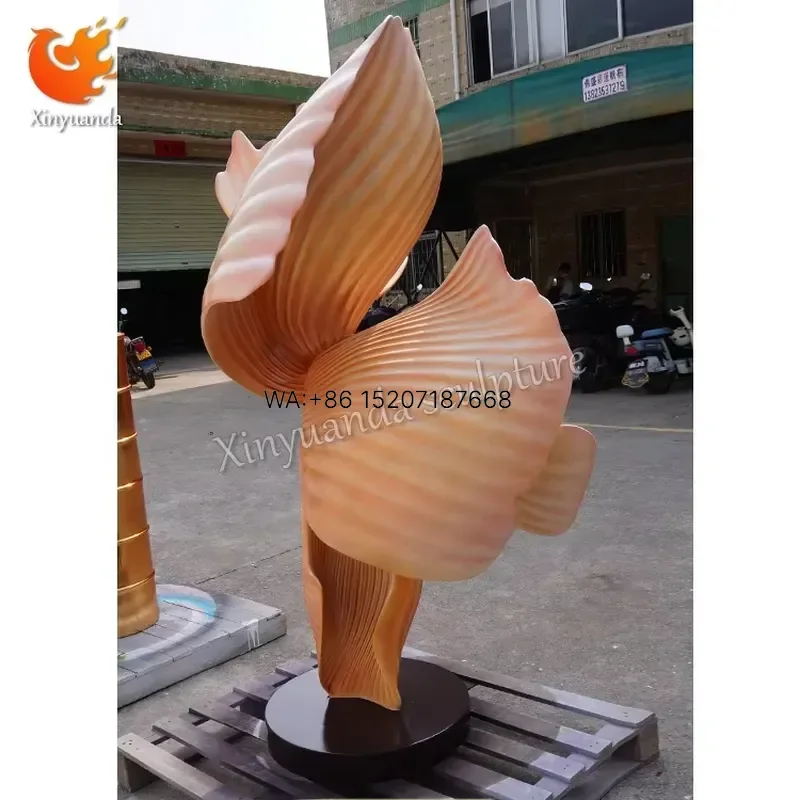 Wmwmnu Large Abstract Petal Stainless Steel Sculpture for Mall Public Space Decor Modern Art Landscape Installation